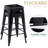 Kohki 24" Counter Stool Metal Bar Stools Counter Height Barstools Backless Indoor/Outdoor Bar Stools Kitchen Counter Stools Chairs-1521817809-1521817808