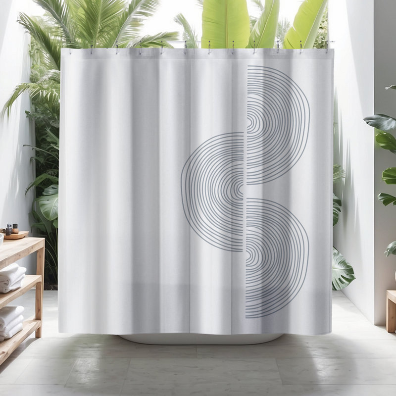 Rideau de douche Coco, Gris