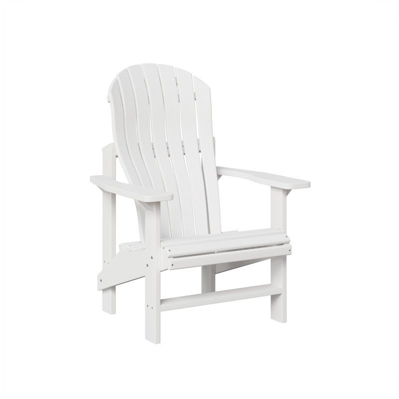 Berlin Gardens Contour Upright Adirondack Chair, White