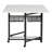 58.75'' x 36.5'' Foldable Sewing Table with Sewing Machine Platform and Wheels
