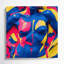 Abstrait art figuratif bleu sur toile 21-960963210