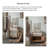 Brown Solid Wood Rectangular Console Table