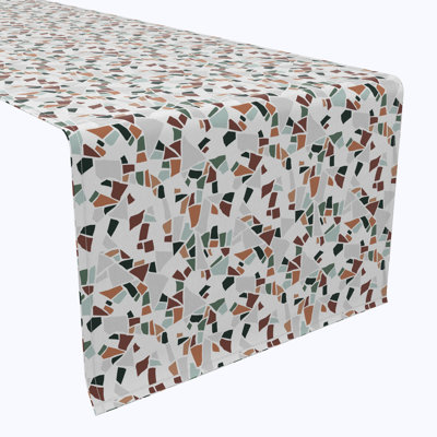Table Runner, 100% Cotton, Terrazzo Print