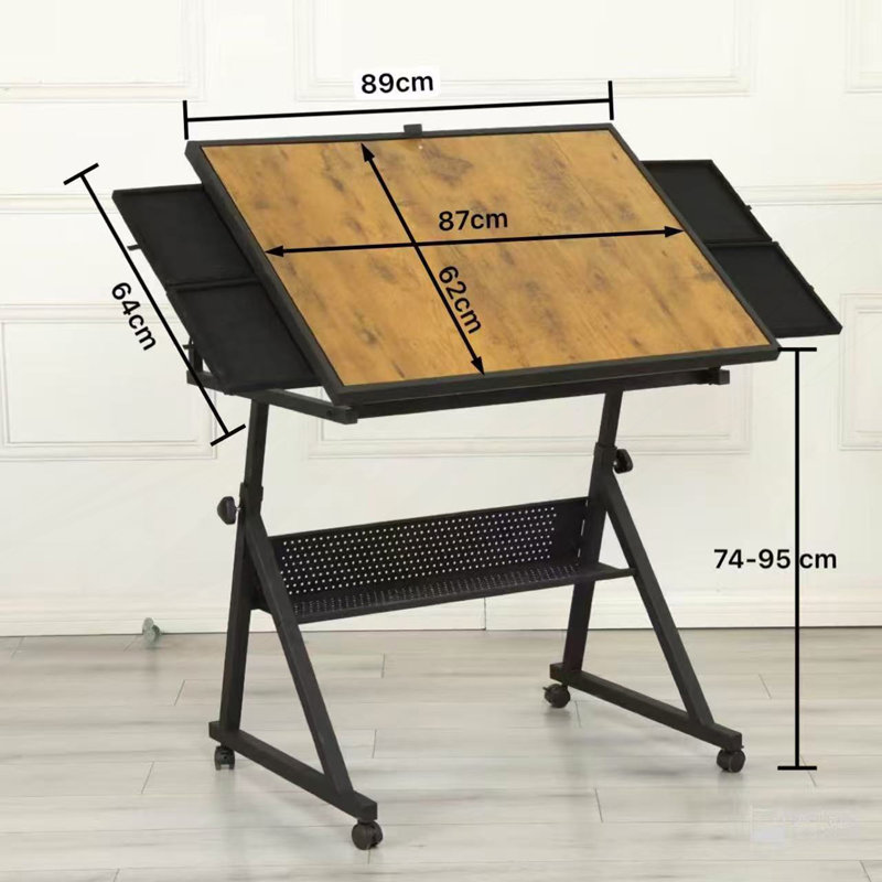 Table de casse-tête de 1 500 pièces réglable en hauteur et en angle avec 4 plateaux de rangement
