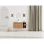 Meuble-lavabo de 42 po pour la salle de bain, lavabo d'art en céramique, tablettes de rangement, portes à fermeture en douceur, dalle de pierre blanche, facile à installer