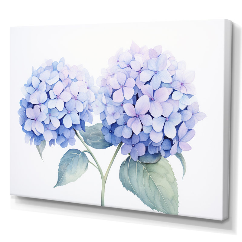 «Blue Hydrangea Farmhouse Still Life II», reproduction sur toile, Toile tendue, H 34 po x l 44 po