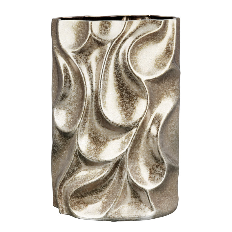 Adellynn Ceramic Table Vase, Silver