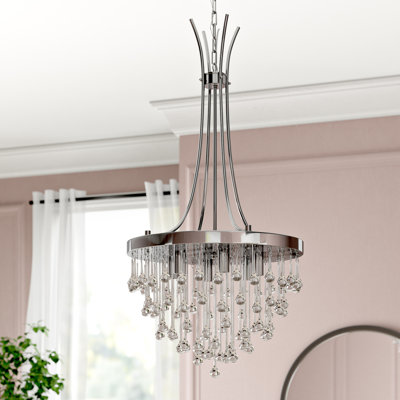 Aidan 5 - Light Dimmable Tiered Chandelier