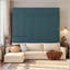 Lit escamotable mural Murphy avec canapé et tablettes, panneau vert-1092307661