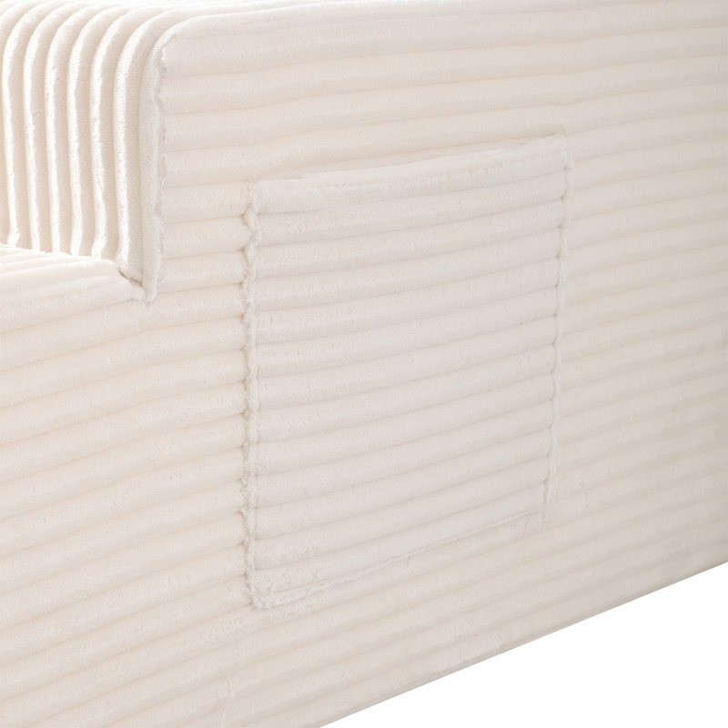 Méridienne surdimensionnée d'intérieur, White Fabric