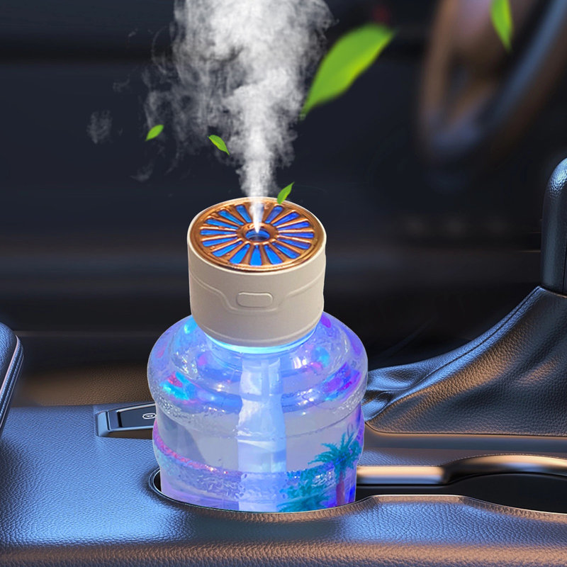 Humidificateur-Purificateur-Silencieux-Maison Chambre-Bureau-petit diffuseur d'arôme de voiture, White