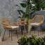 Chaises en faux rotin avec coussins Rodney (ensemble de 2)-1577540942