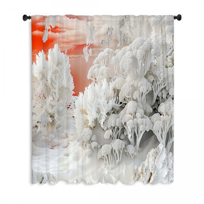 Rideau transparent en polyester Qendpre