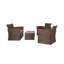 Ensemble de conversation en osier / rotin pour 4 personnes avec coussins Delano-49959816-27864326