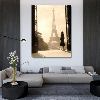 1920 Woman at the Gate, Eiffel Tower