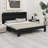 Platform Bed Frame With Storage LED Light Headboard And 2 USB , Large Under Bed Storage-2058397788-2058397778