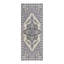 Rowe Medallion Oriental Area Rug in Blue/Gray/Ivory-41191590