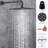 10" Rainfall Shower Head Complete Shower System with Rough-in Valve-71078318