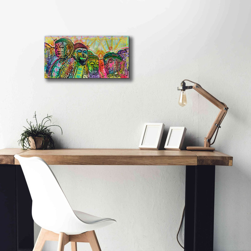 «Mt Peacemore» par Dean Russo, art mural sur toile, H 12 po x l 24 po x P 0,75 po