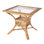 Antigua 34.25 in. W Square Rattan Dining Table