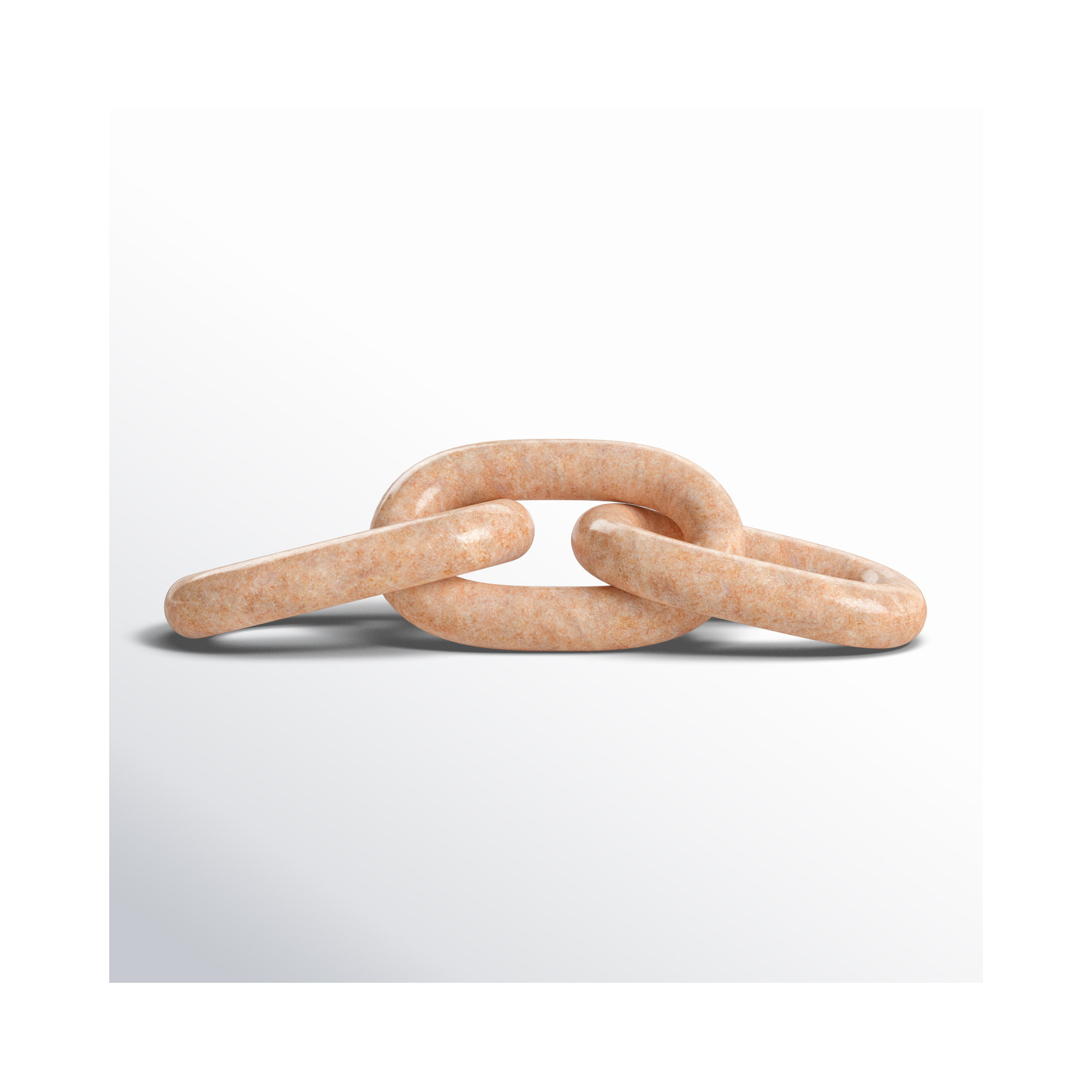 Ocarina Marble Chain Link, Beige