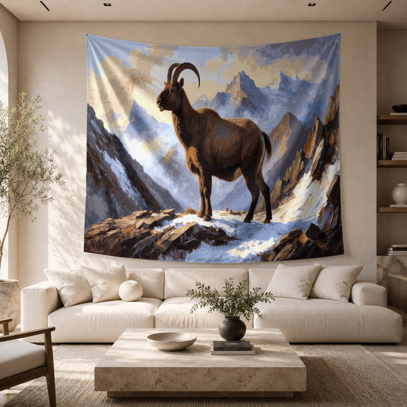 Tapisserie murale «Himalayan Tahr», 26 po x 36 po