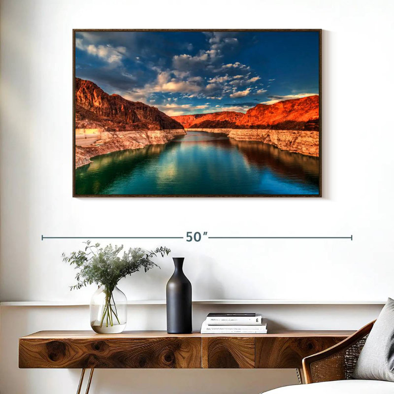 Hoover Dam, Lakeside Mountain, Cadre flottant noyer, 40 po x 27 po