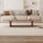47.2" Irregular Solid Wood Coffee Table