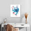 Blue Octopus Splash sur impression sur toile-969174803
