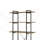 Rustic Oak & Black Finish 5-Tier Bookshelf With Industrial Flair And Ample Storage, Perfect For Modern And Rustic Decor.