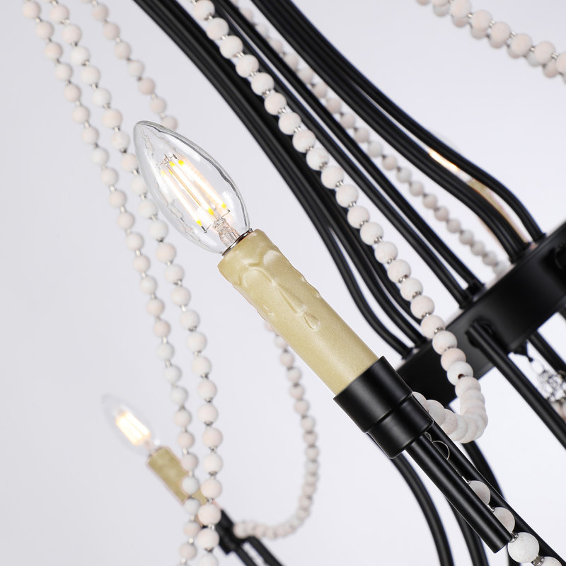 Lustre de plage rustique à 8 lumières Deloise