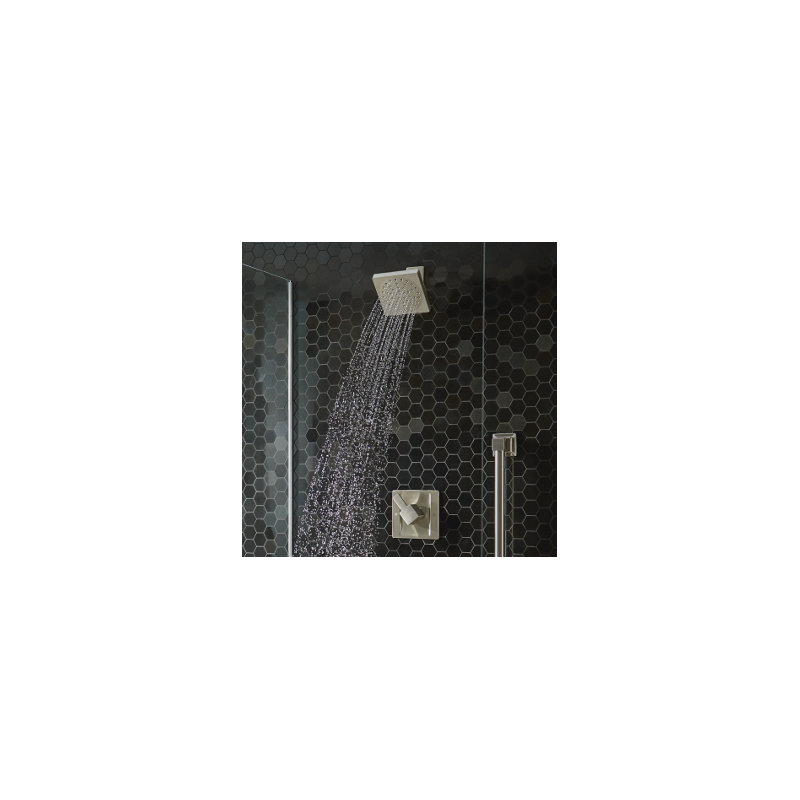Moen 90 Degree Posi-Temp Modern Shower Only Trim Kit, Valve Required, Brushed Nickel