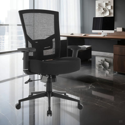 Big and Tall Office Chair 600lbs with Lumbar Support for Eight Hour Daily Work Ergonomic Mesh Desk Chair Widen 3D Cushion for Reading, Gaming