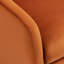 Fauteuil demi-tonneau pivotant rembourré Aunna