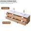 Meuble-lavabo mural 84 po avec comptoir en pierre de quartz et lavabo vasque Skyward-1722791775