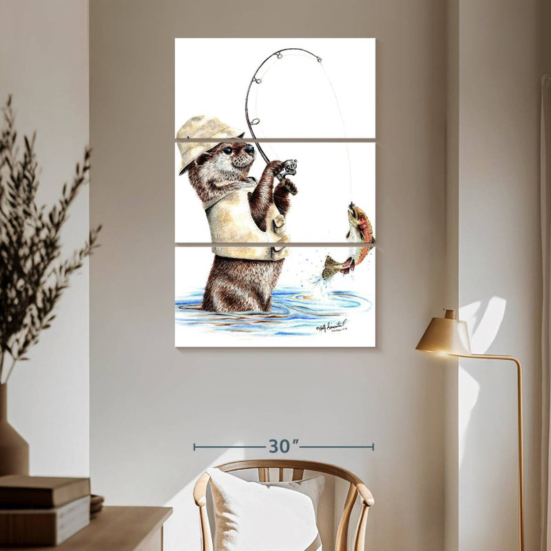 Senne Nature's Fisherman, 65" H x 42" W