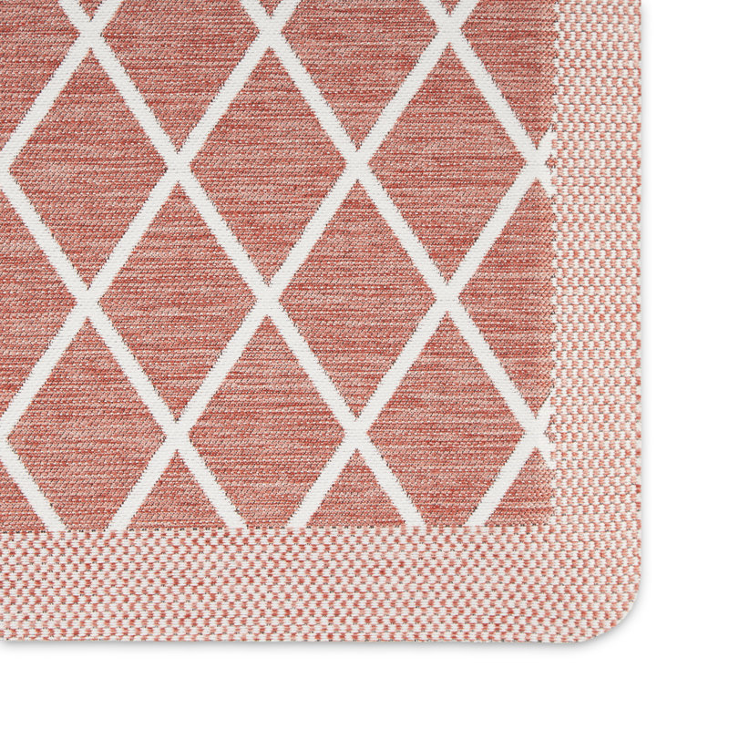 Tapis de cuisine Martha Stewart, Rouge, Rectangle 1 pi 7,6 po x 3 pi 3 po