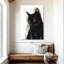 Simple chat noir sur toile-988107592