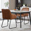 Chaises de salle à manger rembourrées avec accoudoirs Braiden-565975883