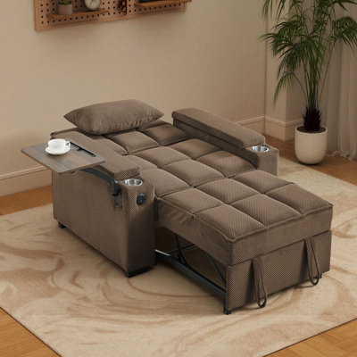 3 in 1 Convertible Sleeper Sofa Bed Home Theater