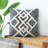Modern Geometric Motif Tufted Woven 100% Cotton Decorative Throw Pillow-1349868580
