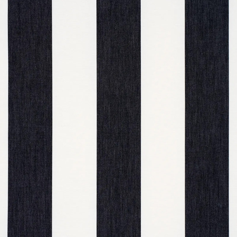 Andy Stripe Fabric, Black