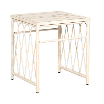 Cane Extruded Aluminum Side Table