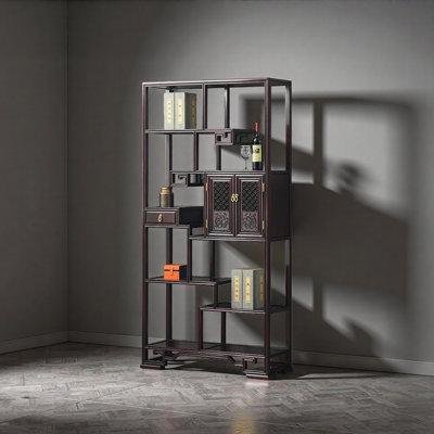 Nouvelle bibliothèque de style rétro chinois minimaliste