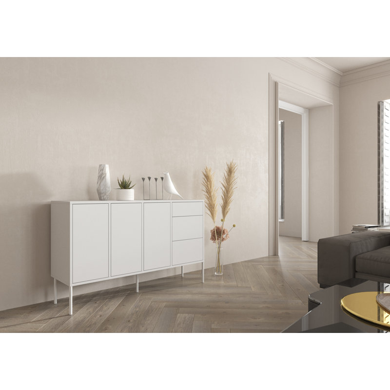 Caola 130cm Sideboard, White