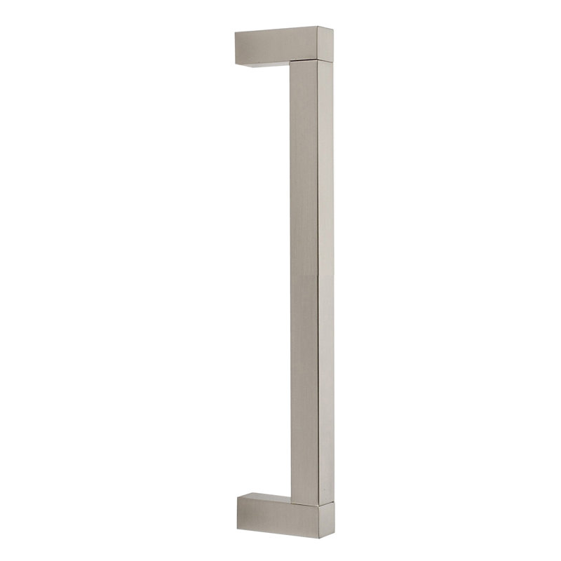 Square Top 8" Center to Center Bar Pull, Satin Nickel, 8"