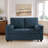 Upholstered Navy Corduroy Tufted Convertible Pull-Out  Multi-Functional Sleeper Sofa Bed - Adjustable Backrest With 2 Soft Pillows, USB Outlet and  Cup Holder-1296747518