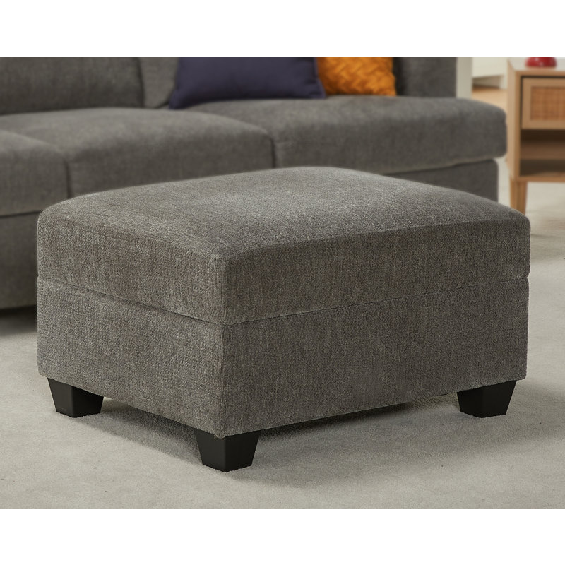 Repose-pieds cocktail 33 po Belosic, Chenille beige