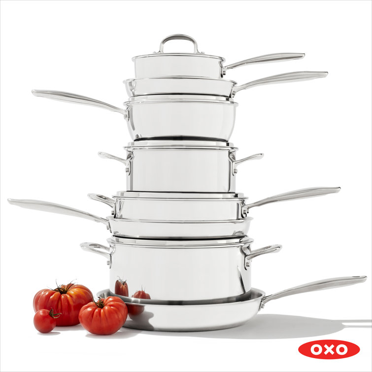 OXO Good Grips Stainless Steel Pro 13-Piece Cookware Set - Winestuff