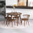 Datto 4 - Person Solid Wood Top Four Leg Dining Set-2065547229